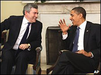 Gordon Brown and Barack Obama