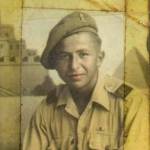 By the time this photo was taken in Egypt I had got my knees brown. The studio setting was typical of the photos that we sent to our families back home