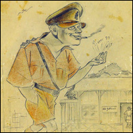 Captain Hunt at Jinja POW Camp in Kenya, 1944