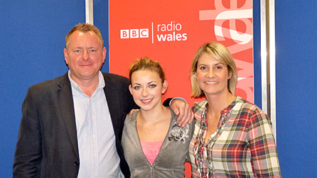 Charlotte Church with Jamie Owen and Louise Elliott