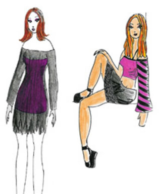 Pink and black is a match