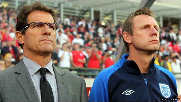 England manager Fabio Capello and assistant Stuart Pearce