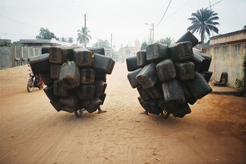 Twin Airbags, 2004 C-type digital print. Courtesy of the October Gallery, London. Photo © Romuald Hazoumé