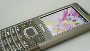 A mobile phone with a large screen