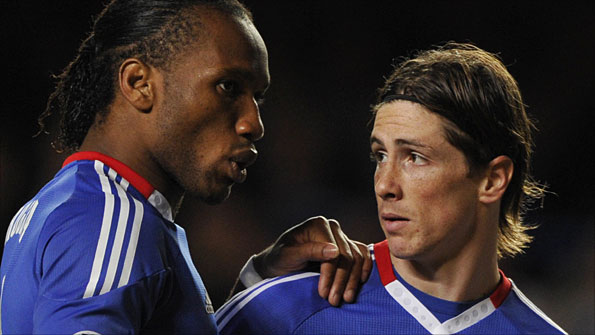 Didier Drogba and Fernando Torres