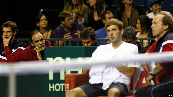 Andy Murray, Paul Annacone, Dan Evans, John Lloyd