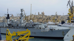 The SAS mission team left Libya aboard HMS Cumberland