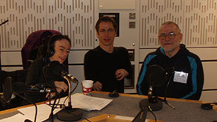 Presenters Liz Carr and Mat Fraser with Mike Hanney from the Inclusive Fitness Initiative