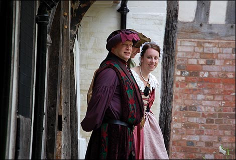 People in period dress