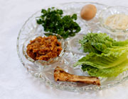 Passover meal with herbs, lamb bone, roasted egg and nut paste. © Carly Hennigan/iStockphoto.com