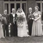 Wedding of Charles Goddard and Joan Lill (now Mrs Russell) September 1942