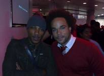 Asher D and Nate James at Halo 3 launch