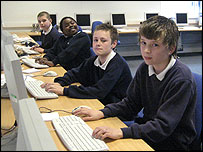 Boys at Myers Grove school