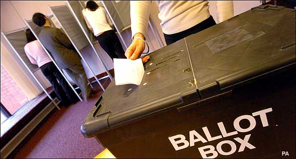 A polling station c/o PA Images