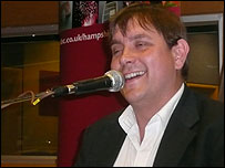 Pianist Ben Waters in the BBC Radio Solent studio