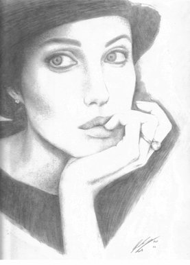 Angelina Jolie With Hat