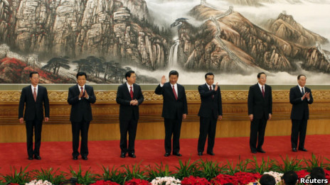 新一屆中央政治局常委