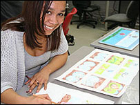 Cherish Barrow draws the storyboard for The Early Worm