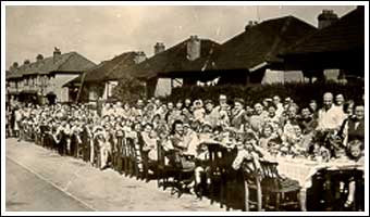 Coronation party in 1953