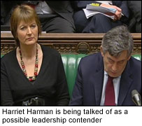 Harriet Harman and Gordon Brown