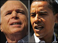 Barack Obama and John McCain