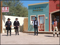Re-enactment of the gunfight at the OK Corral