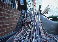 An image of cables at a BBC Outside Broadcast