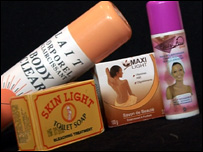 Skin bleaching products