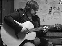 Thom rehearsing
