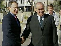 Tony Blair and İyad Allavi 