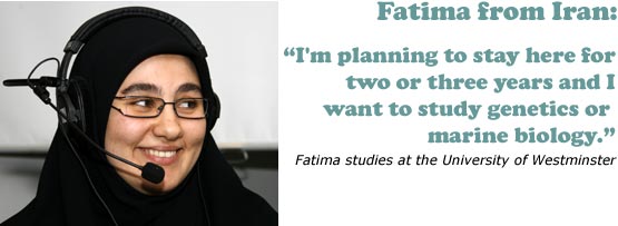 Grammar challenger Fatima from Iran