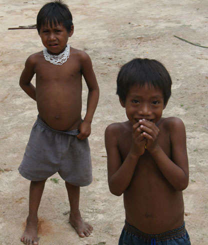 Two young Marubo boys