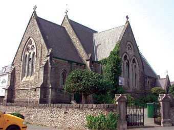 Eglwys Bresbyteraidd Saesneg Bangor. Hawlfraint y Goron CBHC.