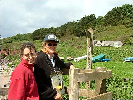 Liz Scott and Jo Bishop at Wembury