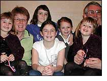 Philip and Maggie with their brood
