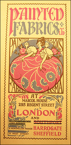 Painted Fabrics booklet, including pricelist.