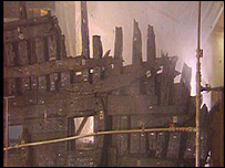 Work to preserve the timbers