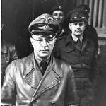 Arthur Seyss-Inquart the infamous Gauleiter of Holland. Captured by 53rd Welsh, John Suffolk and Glyn Davis behind.Photograph courtesy of Captain Tony Rutherford APIS 53rd Welsh Div.