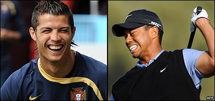Cristiano Ronaldo disfruta su momento, Tiger lo sufre