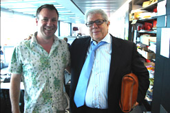 Carl Berstein with Producer Torquil