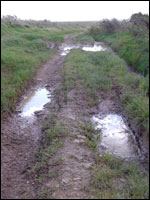 Damage to the Ridgeway track