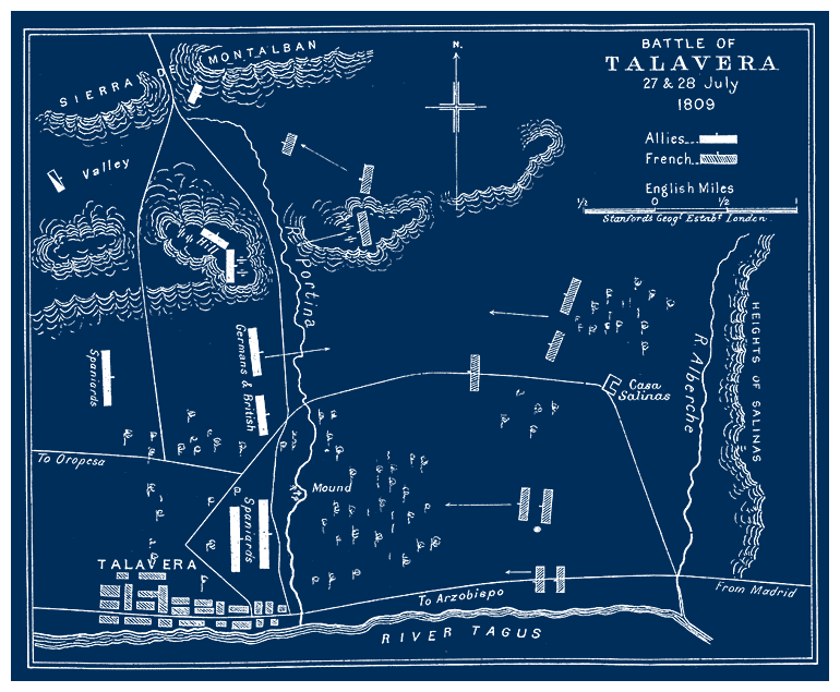 Battle Of Talavera map