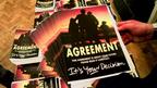 Copies of the Good Friday Agreement, 11 April 1998 (Associated Press)