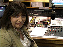 Jaqui in the BBC Suffolk studio