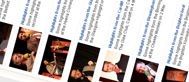 The New Comedy Award videos page