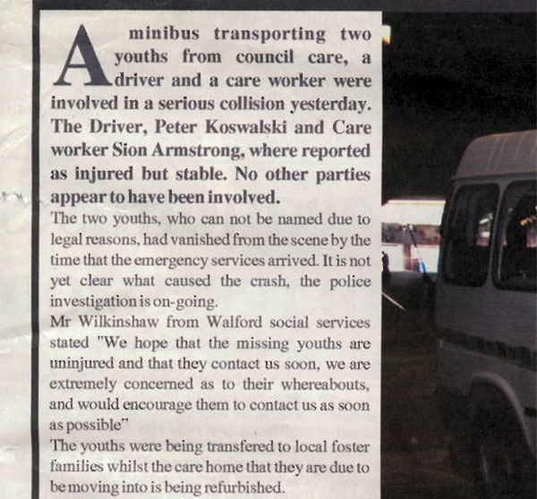 Walford Gazette article - September 21st 2011