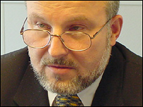 Jozef Kubinyi ve studiu BBC