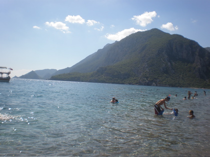 Look closely and you can see me and Nehir swimming!