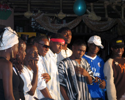 The Kenyan night talent show contestants