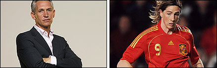Gary Lineker and Fernando Torres
